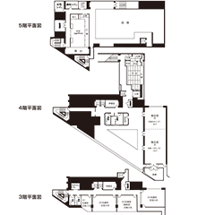 3・4・5階平面図